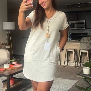 Lou & Grey Cream T-Shirt Dress